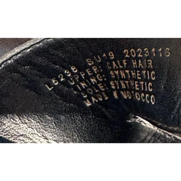 J Crew Leopard Calf Hair Slide Size 9 Summer‎ Vacation Beach Travel Resort-wear - Picture 9 of 9